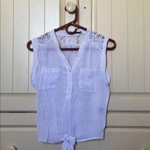 Poetry White Tank Top